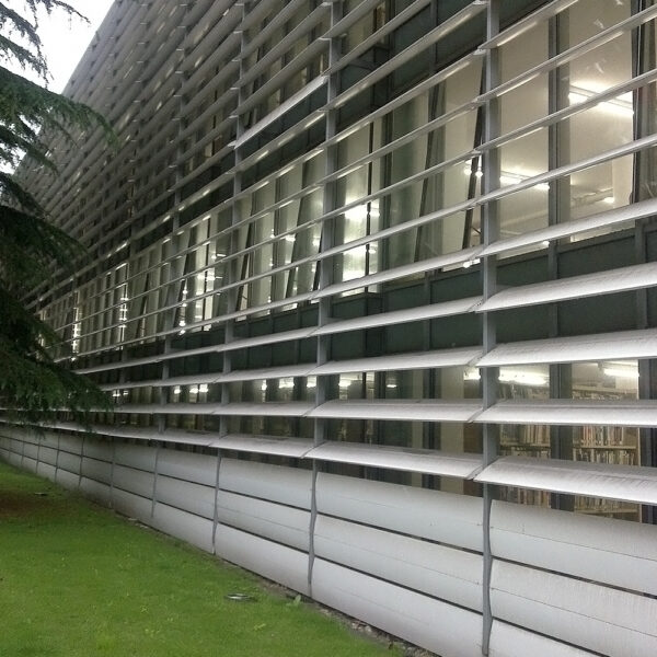 Aluminium Venetian Blinds Exterior Waterproof Outdoor Motorized Louver Electric Built-in Customized Size Modern Design
