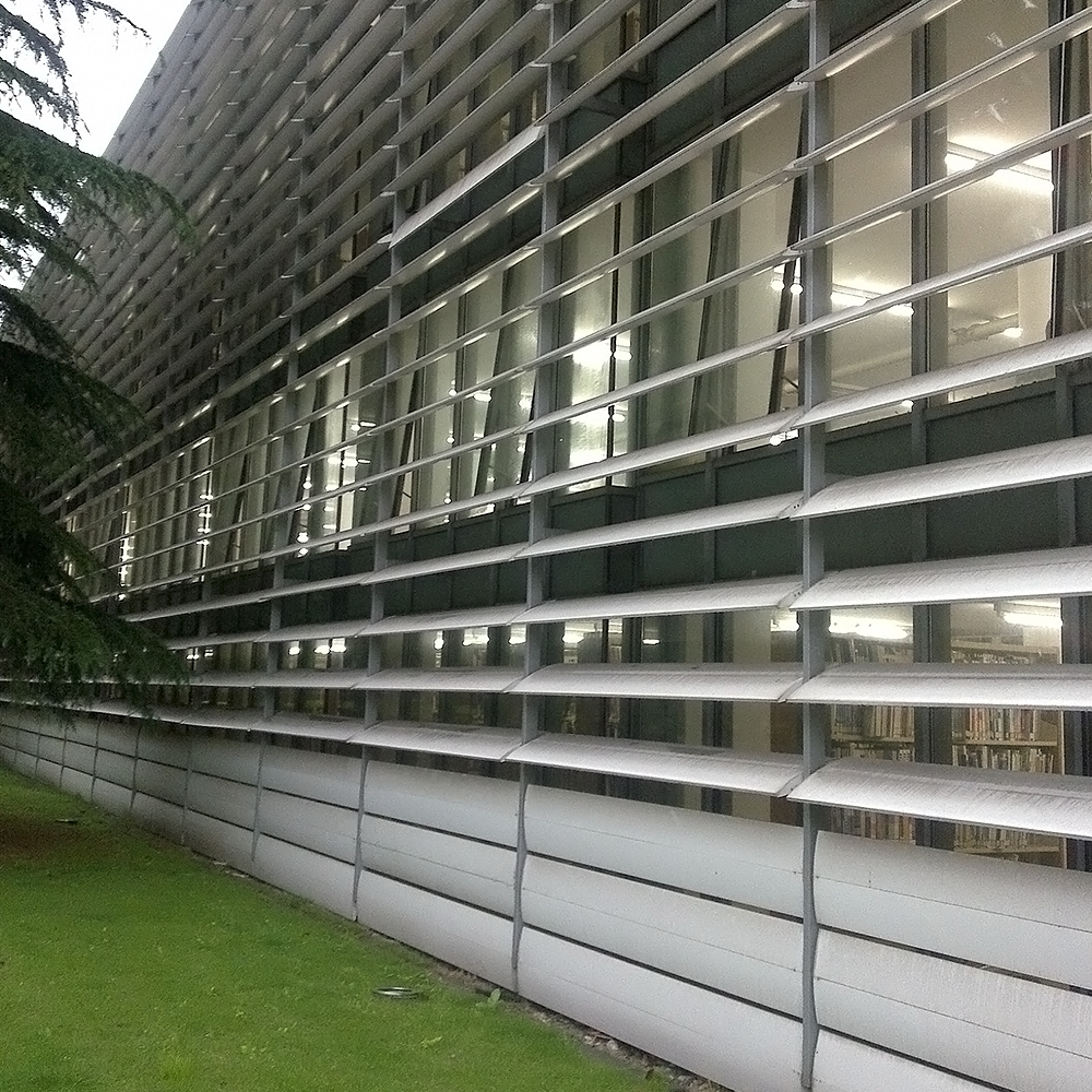 Aluminium Venetian Blinds Exterior Waterproof Outdoor Motorized Louver Electric Built-in Customized Size Modern Design