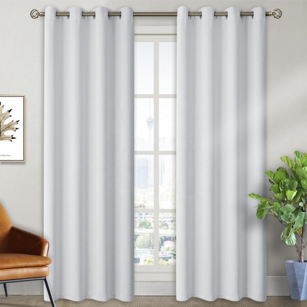 Wholesale Custom White Long Curtains Thermal Insulated Bedroom Curtains Soundproof Window Curtain Drapes for the Room