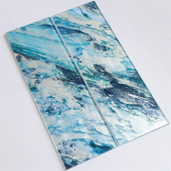 Wholesale Marble Glitter Glass Mosaic Wall Tiles Swimming Pool Glass Tile