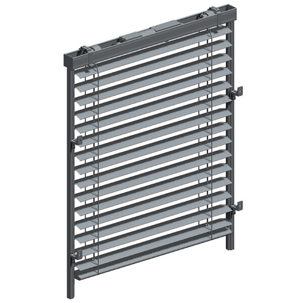 Freshion Durable Strong Rain & Wind Waterproof Outdoor Aluminum Venetian Window Shades Blinds for Skylights Plain Technique