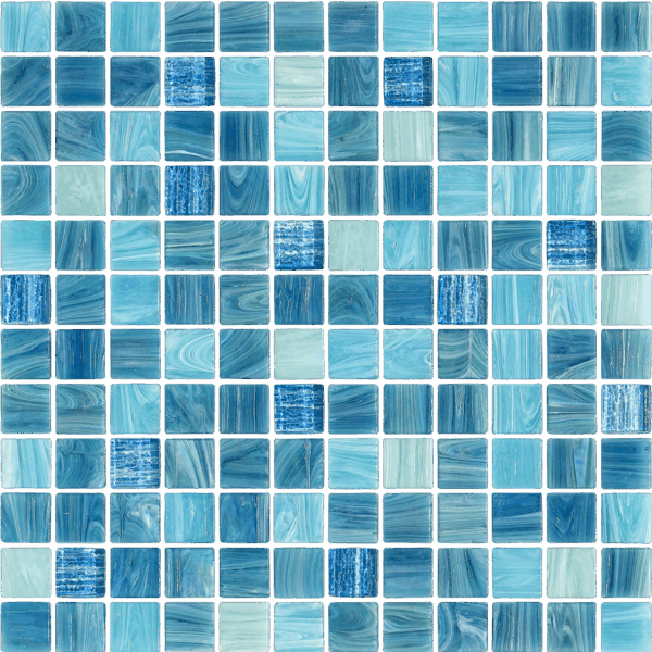 Gradient Colour Mixed Tiles Outdoor Swimming Glass Pool Square Mosaic Tile
