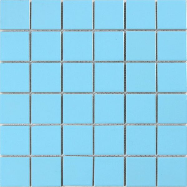 Blue Porcelain Swimming Pool Mosaic Tiles Blue Color Square Ceramic Outdoor Mosaic Pool Tile