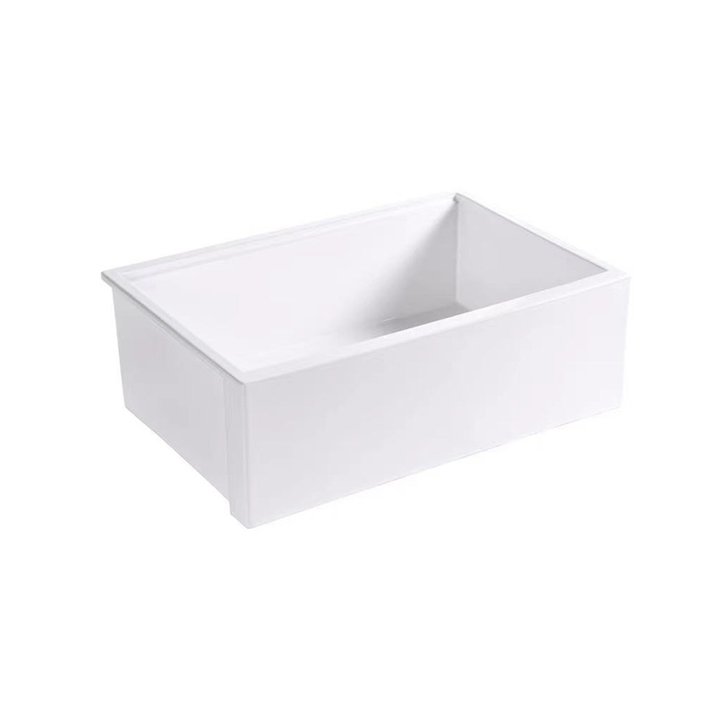 Kitchen Sink Apron Front Ceramic Porcelain Single Bowl Farmhouse Kitchen Sink