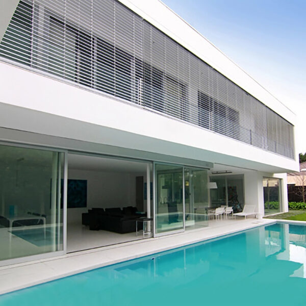 Latest Outdoor Aluminium Venetian Blinds Smart Exterior Waterproof Louver Electric Motor Control Roman Shades Direct Factory