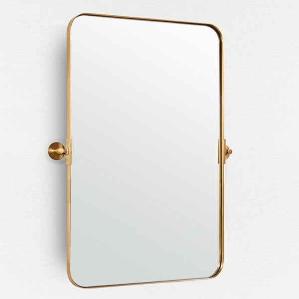 Golden Wall Living Room Indoor Bathroom Wall-mounted Mirror
