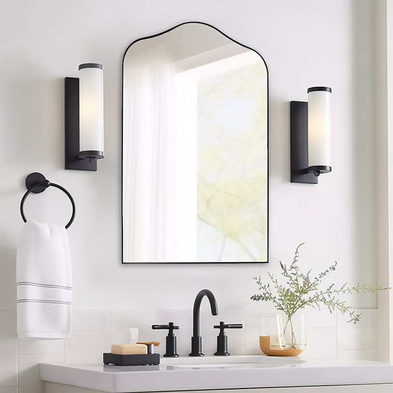 Modern Luxury Aluminium Wall Mounted Mirror Contemporary Design