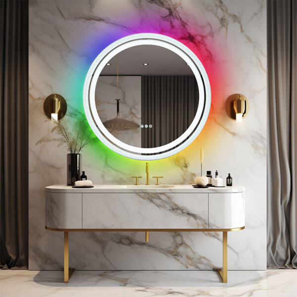 Wholesale Large Deep Frame Mirror Wall Mounted Aluminum Framed Led Mirror