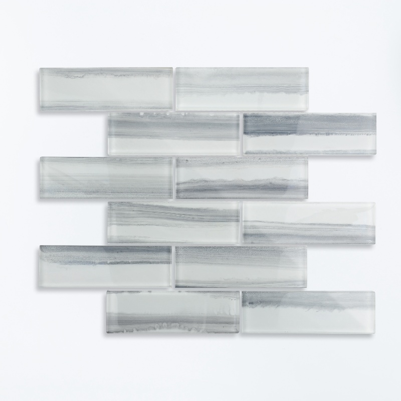 Marble Rectangle Glass Mosaic Tile for Kitchen Bathroom Wall Decoration Tiles