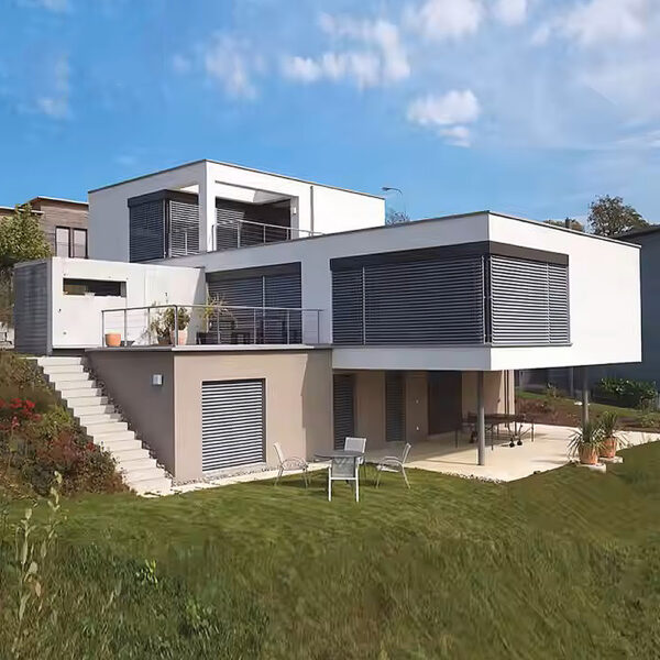 50mm Outdoor Aluminum Venetian Blinds Electric Waterproof Sunproof Window Cover Built-in for Outdoor Projects