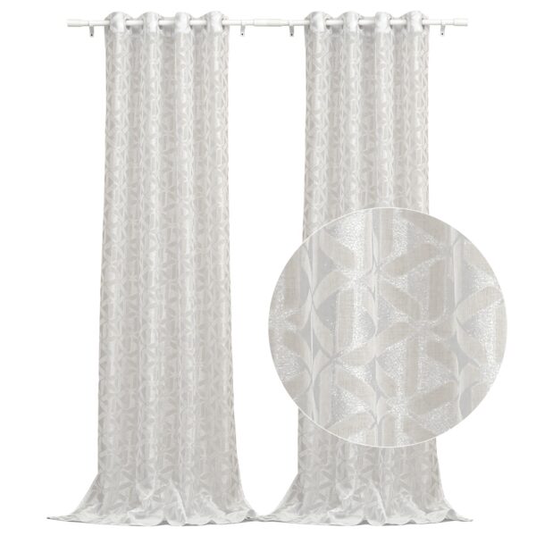 New Arrival Soft Lightness Airy Breathable Velvet Carved Beige Sheer Fancy Curtains for the House