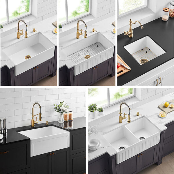 Fireclay Undermount Kitchen Sink Undermount Apron Front Fireclay Farm Sink Black Kitchen Sink
