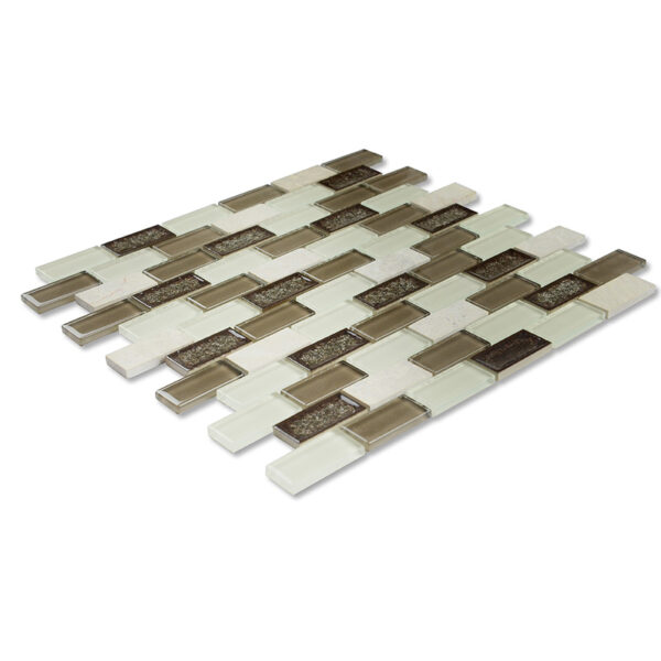 Wholesale High Quality Strip Glass Mosaic Tile for Bathroom Kitchen Back Splash Wall