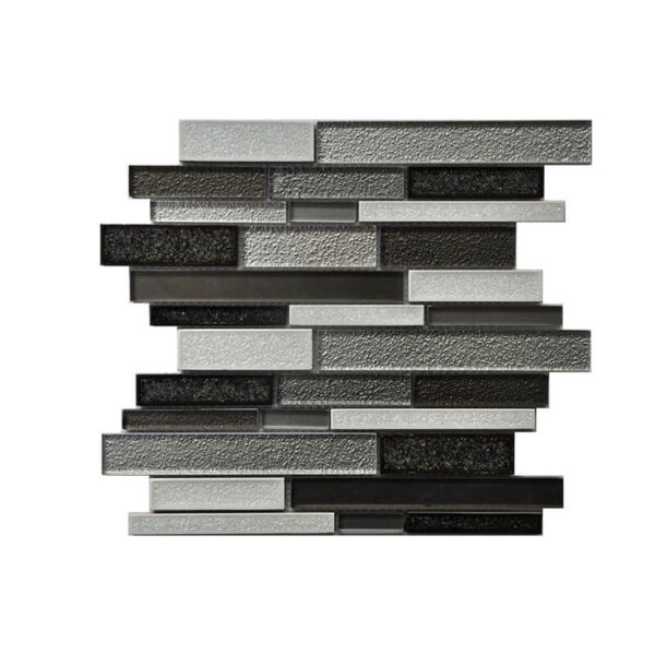 Wholesale Strip Effect Glass Tile Mosaic for Bathroom Wall Decoration