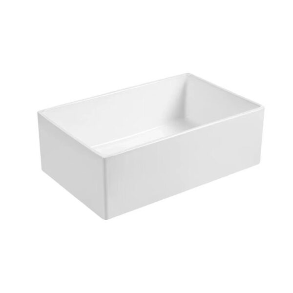 Popular Design CUPC Rectangular Single Bowl Ceramic Farmhouse Apron Front Kitchen Sink