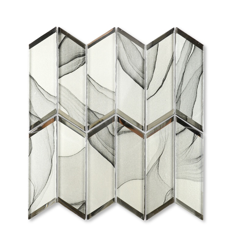 Wholesale Stone Arrow Glass Mosaic Tile for Kitchen Bathroom Wall Decoration Tiles