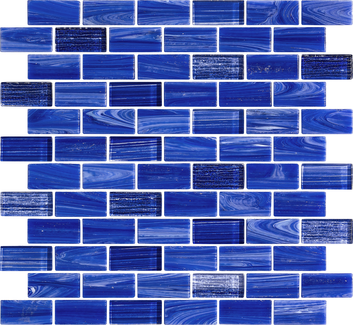 Wholesale Blue Mixed Glass Swimming Pool Projects Mosaic Tile